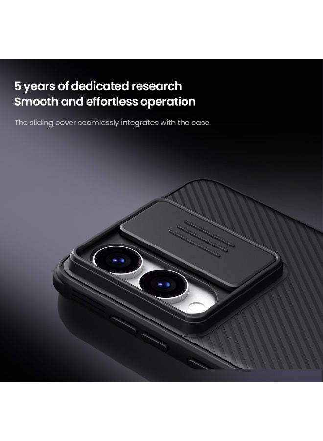 نيلكين جراب مغناطيسي لهاتف Samsung Galaxy S25 Edge، مع غطاء كاميرا منزلق، أسود - Image 4