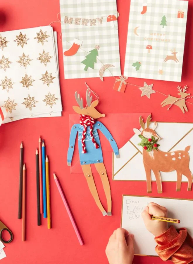 Meri Meri Festive Reindeer Stand Up Christmas Card