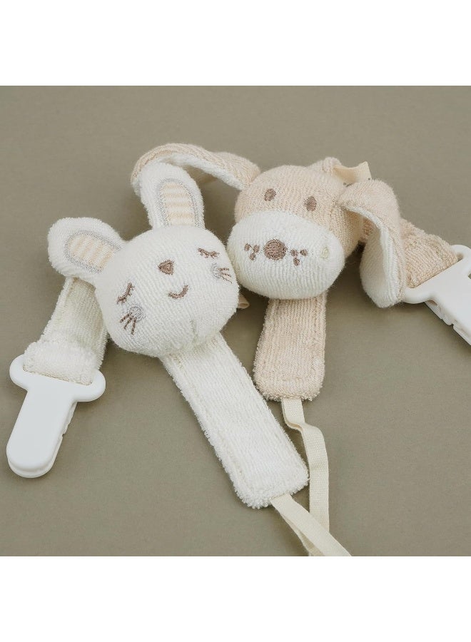 COTTONBEBE Pacifier Clip, 2 Pack Baby Pacifier Holder for Boys and Girls Fits Many Pacifiers & Baby Teething Toys, Ideal Baby Gift (Elephant&Dog) - Image 4