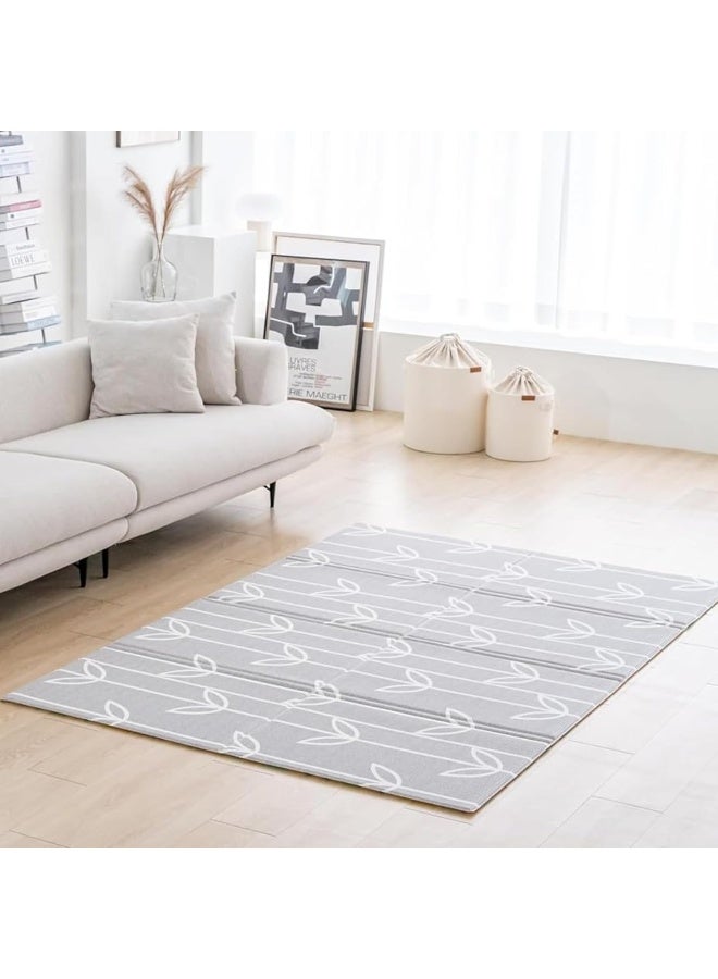 Baby Care Foldable Mat - Sea Petals(Gray), Large - Image 1