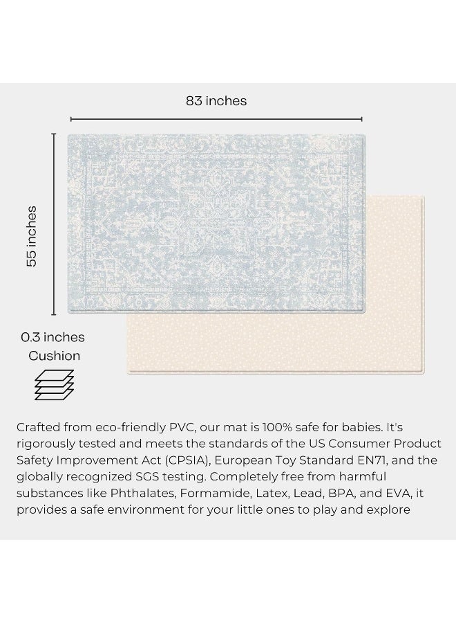 Baby Care Foldable Mat - Sea Petals(Gray), Large - Image 2