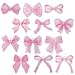 A1diee 12Pcs Pink Coquette Bow Car Air Freshener Hanging Aesthetic Car Diffuser Ornaments Refresh Air Fragrant Pendant Car Interior with Essential Oils Gift Set LongLasting for Car Accessories Decor - Image 2
