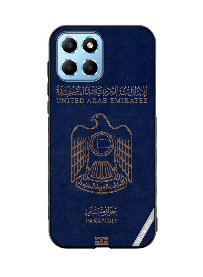 VR CREATIVE Protective Case Cover For Honor X8 5G Uae Passport Design Multicolour - Image 1