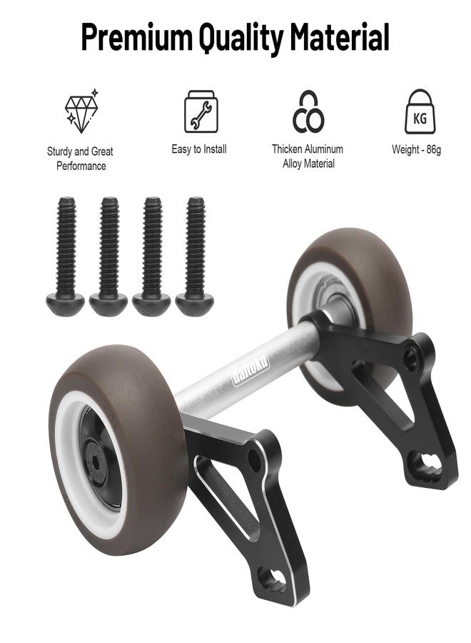 daitoku RC Wheelie Bar Aluminum Adjustable Angle Wheelie Bar Upgrade Parts for for Arrma 1/8 Kraton 6S EXB AVC 4X4 RTR V6 - Black - Image 2
