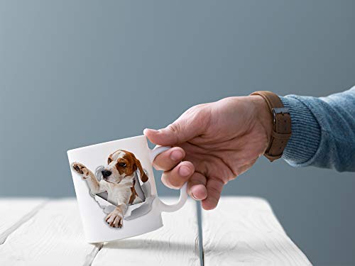 Winston Bear Funny Beagle Dog Mug - Ceramic Funny Coffee Mug - Perfect Dog Lover Gift - Cute Novelty Coffee Mug Present - Great Birthday or Christmas Surprise for Friend or Coworker, Men and Women (11oz) - Image 4