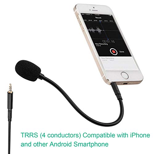 Smays Detachable 3.5mm Microphone - Aux Mic for Headphone Jack, Plug-in Microfono for Laptop, PC, Phone, and Conference Use - Image 2