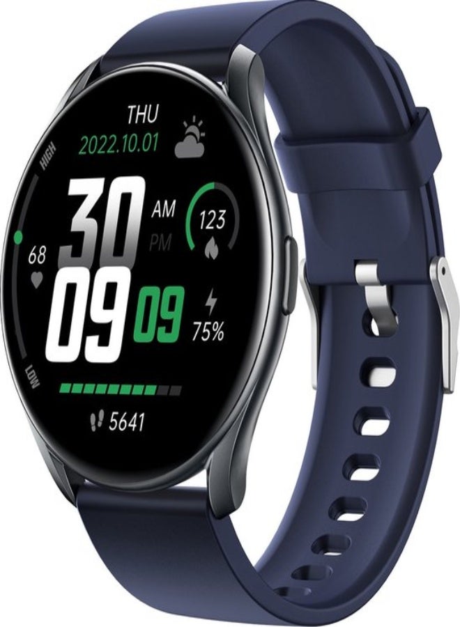 AROAQ GTR1 Smart Watch – 1.28" Color Display, Heart Rate, SpO2 & BP Monitoring, 100+ Sports Modes, GPS, IP68 Waterproof, Fitness Tracker for Android & iOS - Blue - Image 1