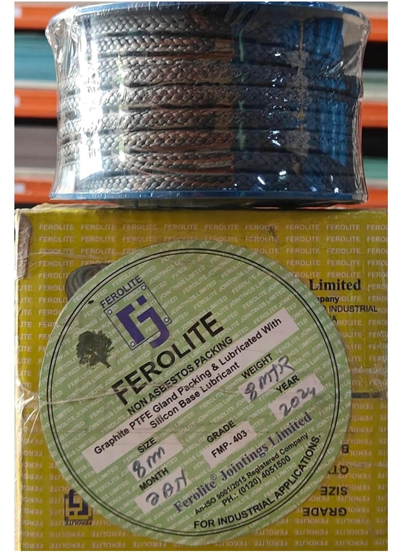 NON ASBESTOS PURE PTFE LUBRICATED AND GRAPHITE LUBRICATED GLAND PACKING FM 403/ FM 404