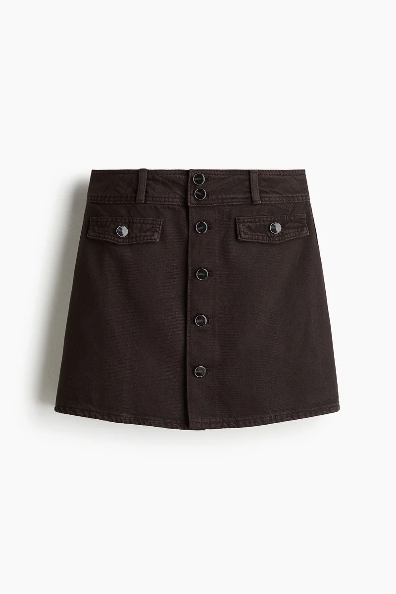 H&M A-line denim mini skirt