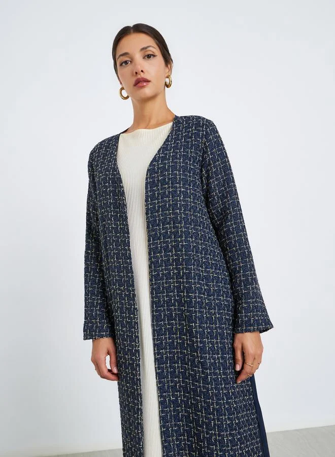 Amirah  Front Open Tweed Look Abaya for Women | Best Price UAE