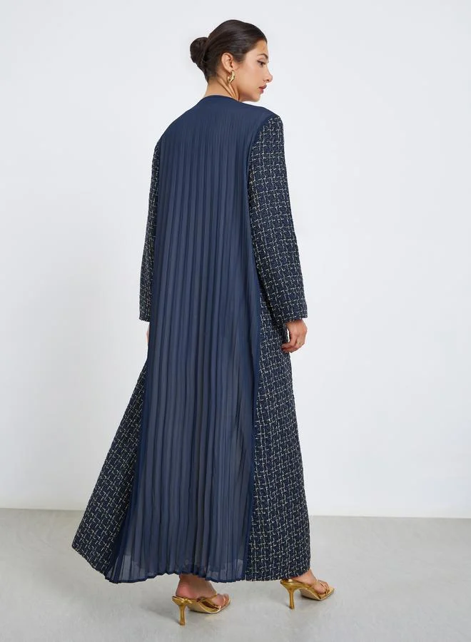 Amirah  Front Open Tweed Look Abaya for Women | Best Price UAE