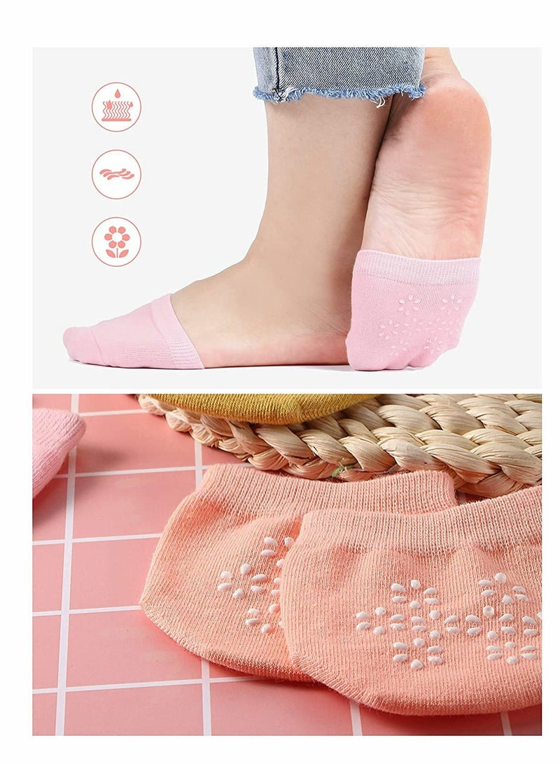 12 Pairs Women's Seamless Non-Slip Toe Socks - Comfortable Two-Toe Liner Half Socks for Everyday Wear - Image 5