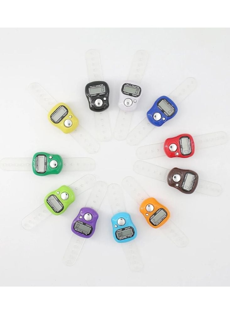 بريميم عداد رقمي، خاتم تسبيح، عرض رمضاني خاص - عبوة من 3 عدادات متعددة الألوان تعمل بضغطة الإصبع - Image 3