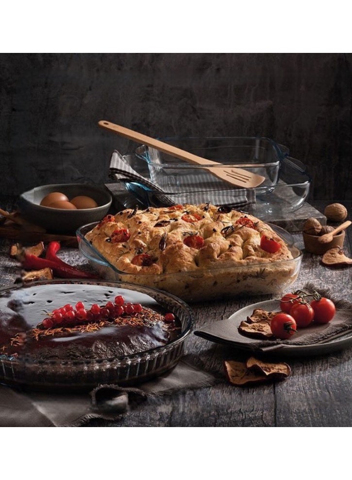 Mirolex 2-piece square glass oven tray set, 1.6L / 2.9L - Image 4