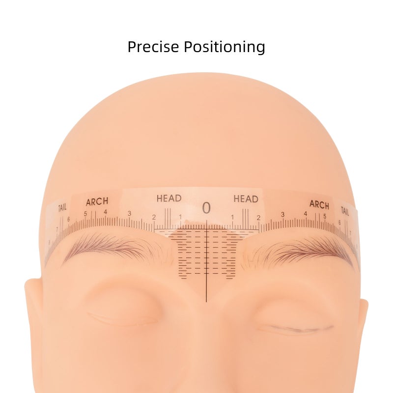 10PCS Eyebrow Ruler Sticker Disposable Eyebrow Stencil Microblading Ruler Eyebrow Shape Kit for Microblading Supplies - Image 3
