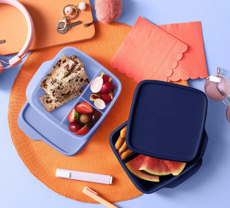 توبروير Lunch Box with Compartments 550ML Midnight Blue