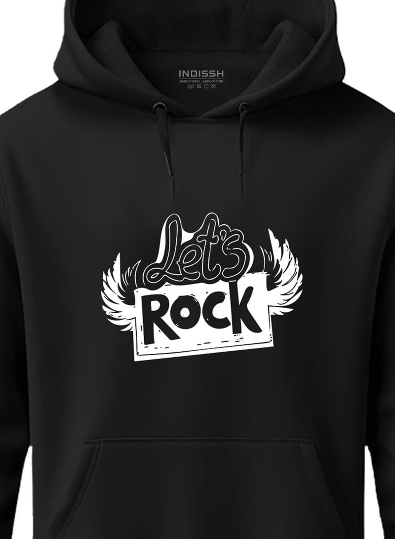 INDISSH Hoodies | Unisex Hoodie Sweatshirt Music Front Back Printed for Both Girls and Boys MU-SLIPKN2 | BLK-XL - Image 2