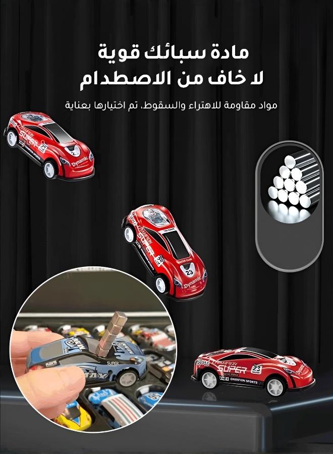 50-Piece Miniature Racing Vehicle Collection with Play Map - Image 3