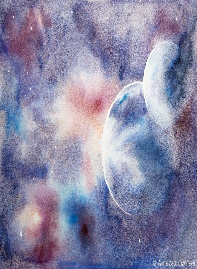 Schmincke - HORADAM® AQUARELL, Super Granulation, 14 973 006 Galaxy Blue, 15 ml tube, very strong granulating colors, finest, super granulating watercolors - Image 2