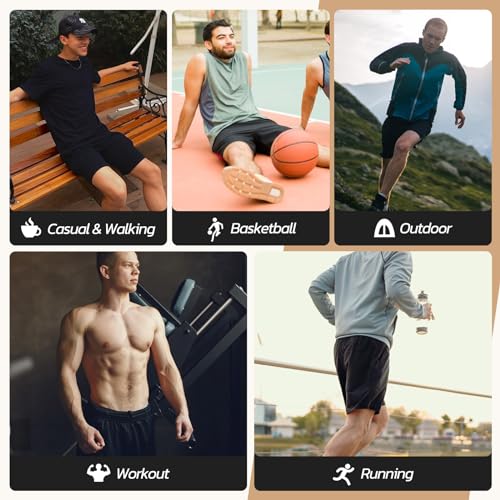 BOOJO 3 Pack Gym Basketball Mens Shorts - Quick Dry Black Workout Athletic Shorts with Pockets for Casual Running (S-6XL) - Image 5