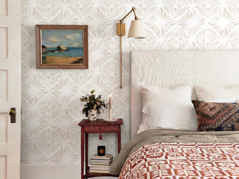 Fiula Boho Wallpaper Neutral Peel and Stick Wallpaper 78.7"x17.3" Geometric Wall Paper Beige and White Contact Paper Textured Removable Vinyl Waterproof for Bedroom Farmhouse Kitchen Bathroom - Image 5