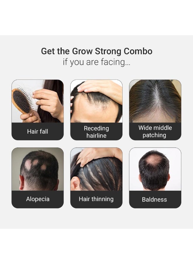 أراتا مجموعة أراتا جرو سترونج | سيروم مكثف لنمو الشعر وشامبو فائق | تعزيز نمو الشعر | تقليل تساقط الشعر | شعر ناعم ولامع | ٣٪ ريدنسيل، بيوتين، بروتين، فيتامينات | ٣٠٠ مل + ٣٠ مل - Image 4