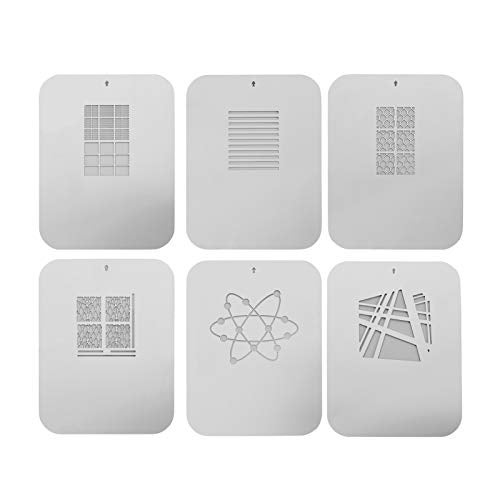 ANDOER Andoer 6pcs Gobos Graphics Cards Metal Plates with Hollow Patterns for Optical Snoot Conical Focalize Condenser Art - Image 2