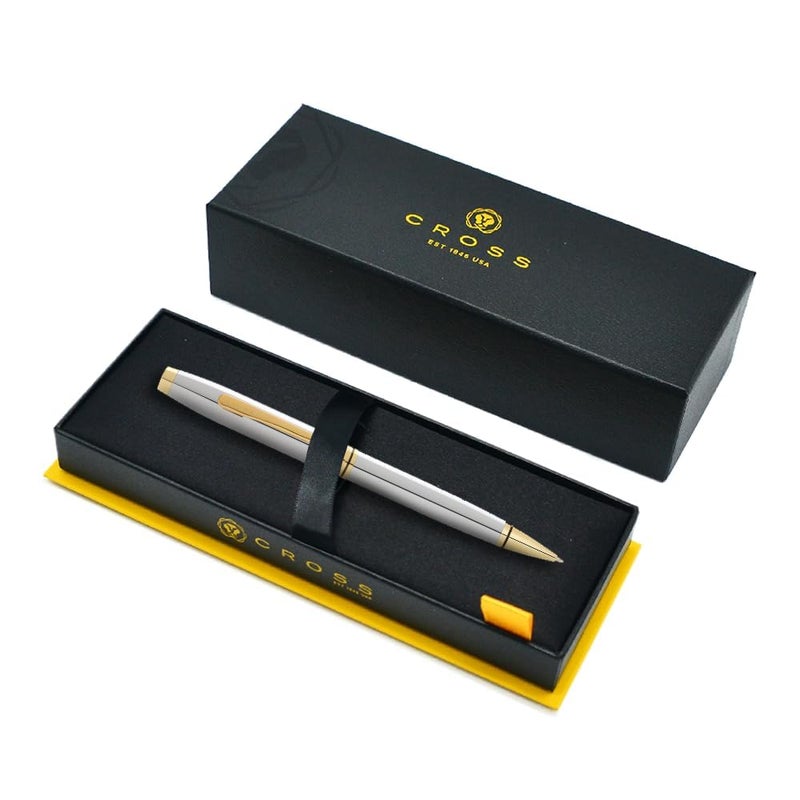 Cross Coventry Polished Chrome with Gold-Tone Ballpoint Pen - AT0662-2 - Image 1