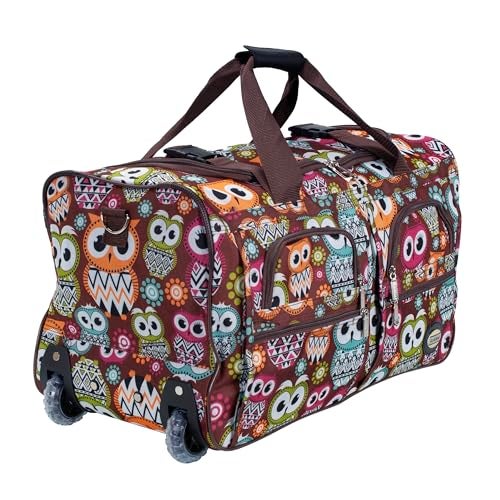 Rockland Rolling Duffel Bag, OWL, 22" - Image 3