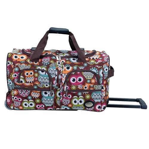 Rockland Rolling Duffel Bag, OWL, 22" - Image 1