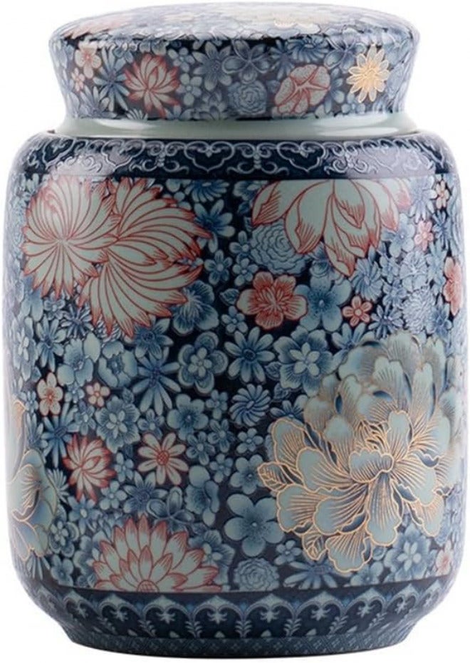 ENGENDER Tea Storage Jar Creative Portable Tea Jars Small Sets for Home Use Ceramic Loose Sealed Awakening Storage - Image 1