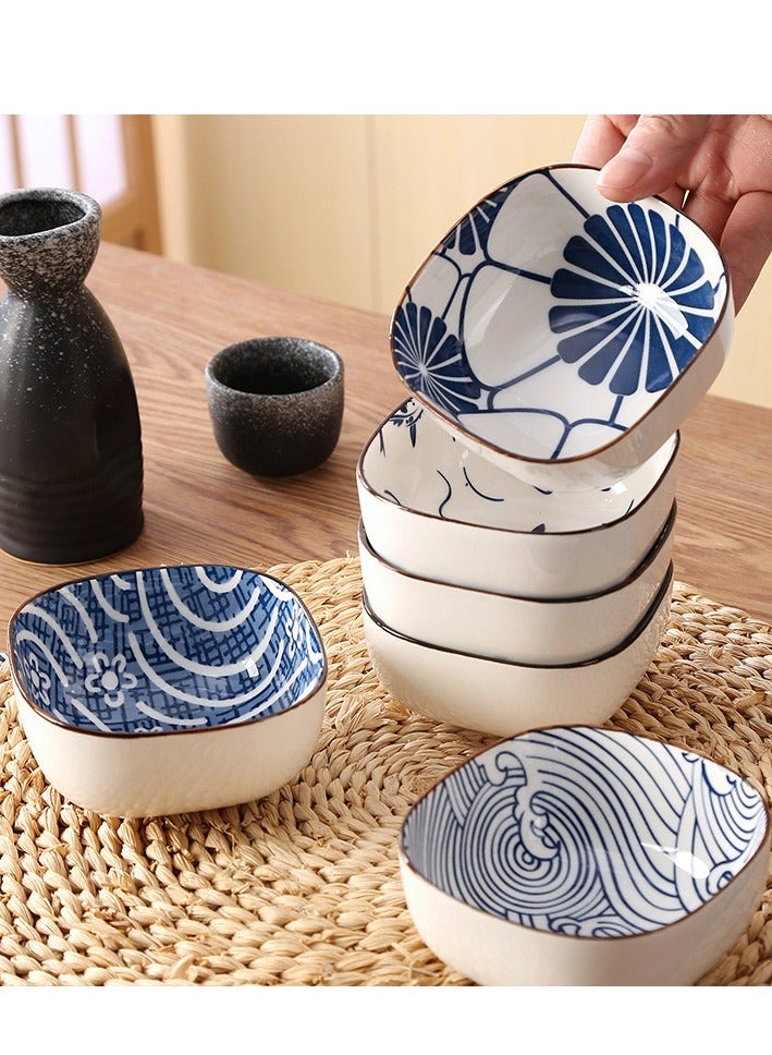 Ceramic Bowls 200 ml， Bohemian Style Bowl Gift Set, Assorted Dinnerware Serving Bowls for Cereal, Soup, Dessert, Snack, Fruit, Salsa, Pack of 6  - Image 2