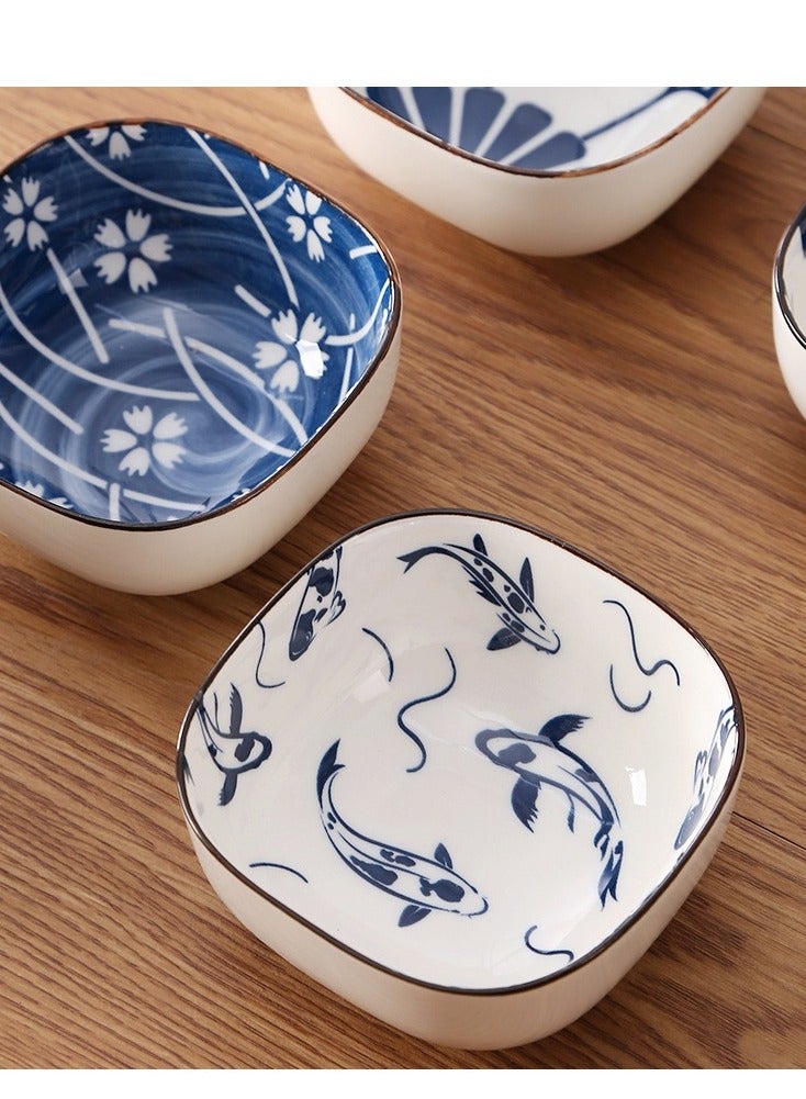 Ceramic Bowls 200 ml， Bohemian Style Bowl Gift Set, Assorted Dinnerware Serving Bowls for Cereal, Soup, Dessert, Snack, Fruit, Salsa, Pack of 6  - Image 5