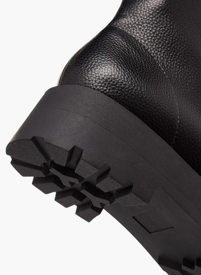 سيليست أحذية نسائية للكاحل بنسيج مزخرف وإغلاق بسحاب - Image 5