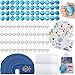 Maitys 440 Pcs Travel Party Earth Stress Balls Airplane Keychain Passport Book with Assorted Travel Stickers for Scrapbooks Organza Bags for Adults Adventure Theme Party Supplies - Image 2