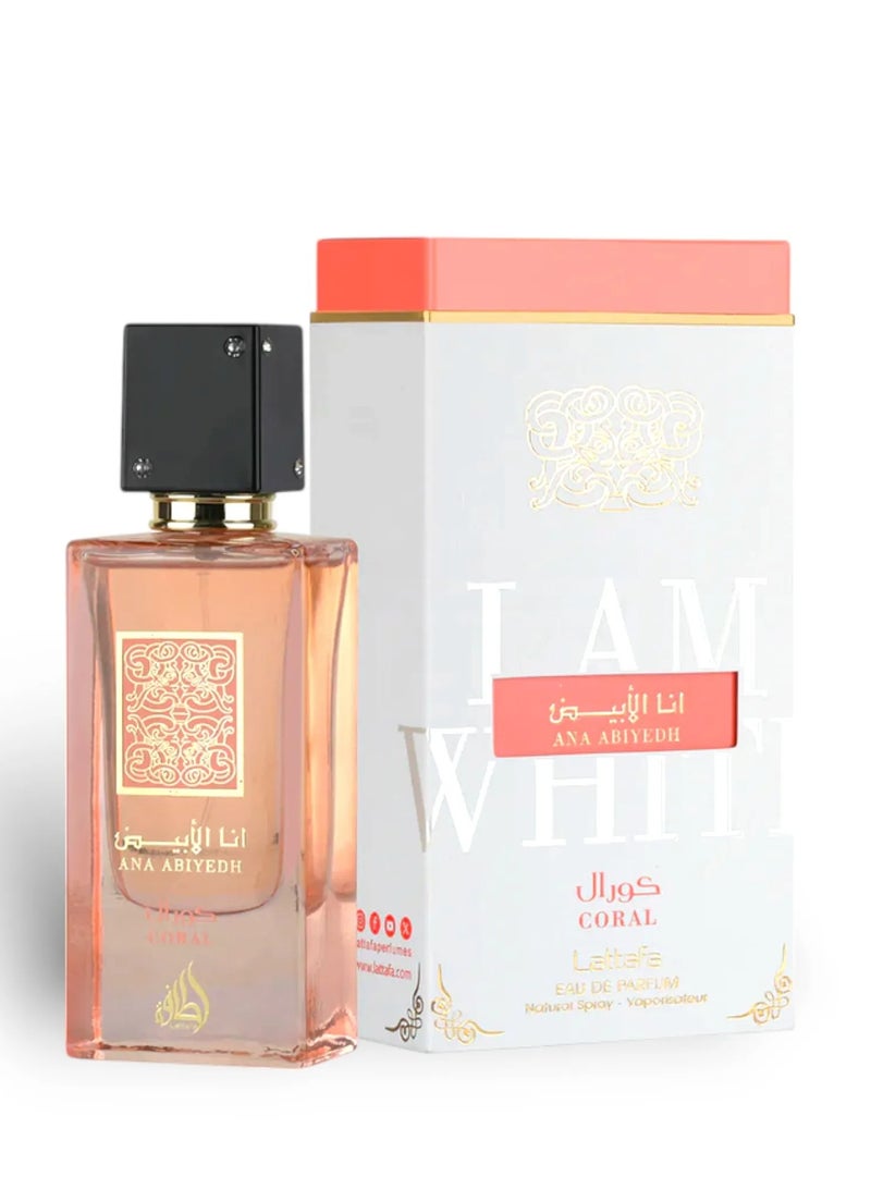 Lattafa Ana Al Abyad Coral Unisex Perfume by Lattafa - 60 ml - Image 1