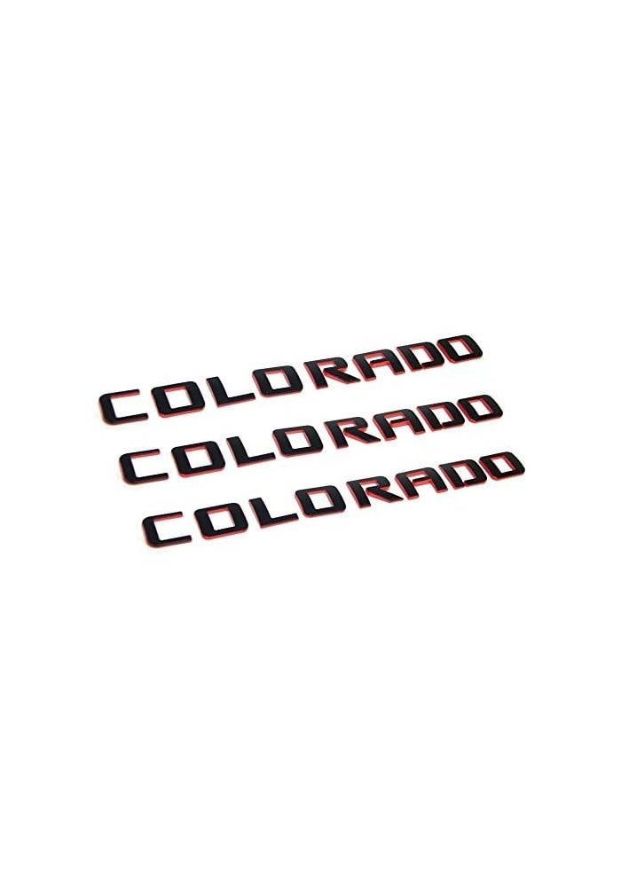 Yoaoo 3x OEM Colorado Red Line Nameplate Emblem Badge 3D Letter - Image 2
