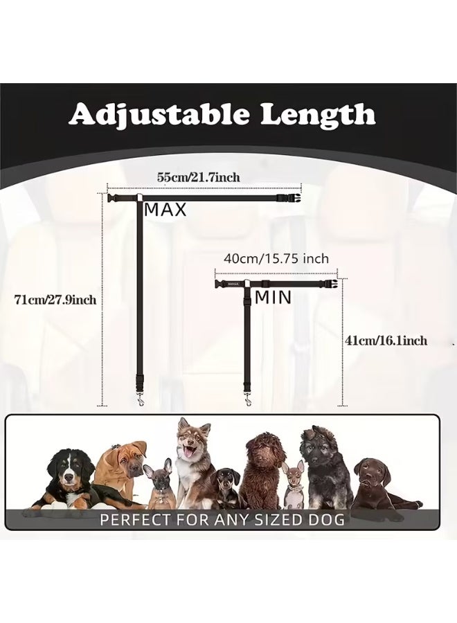 sharjah pigeon Dog Car Seat Belt – Adjustable Pet Safety Seatbelt Tether for Vehicles, Secure Travel Leash for Dogs - Image 3