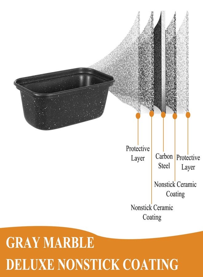 Walooza Mini Loaf Pan, 6x3 Inch Nonstick Bread Pans for Baking, Oven & Air Fryer Safe Small Banana Bread & Meatloaf Pan, Carbon Steel Baking Tins for Homemade Bread (Mini Loaf Pan(3-pack)) - Image 4