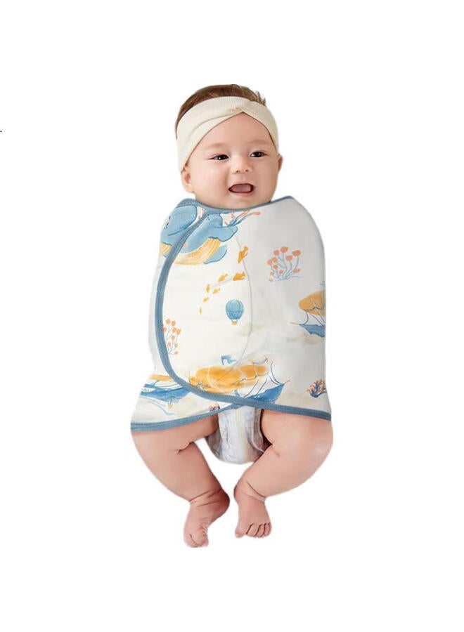 AIBEDILA Aibeidila Baby Swaddle, Spring And Autumn Bamboo Cotton, Anti-startle, All-season Cotton, Newborn Swaddling Cloth, Baby Sleeping Aid, Single Layer - Image 2