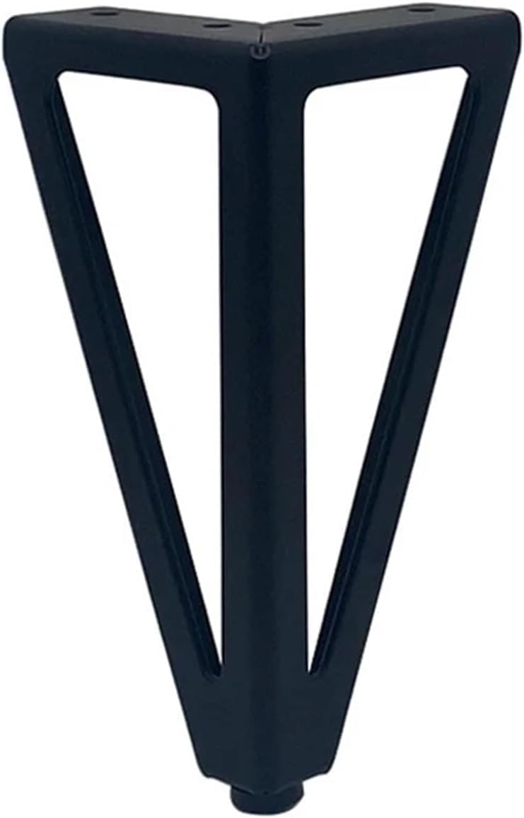 6 Inch 15 Cms Legs for Furniture Sofa TV Cabinet Feet Bathroom Cabinet Bed Coffee Table Replacement Legs Triangle Shape Finish Heavy Model Set of 4 Fancy Paya 