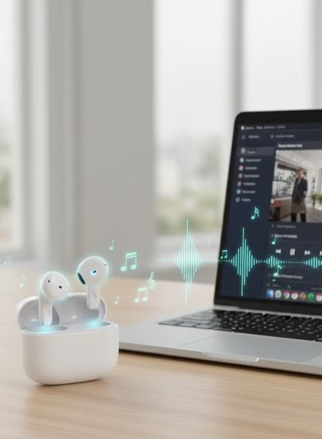 Honor Choice Earbuds E6i 38H Battery Life, Dual Device Connectivity, and AI Noise Cancellation for Premium Sound and Superior Audio Experience Quality With Laptop BagPack - Image 3
