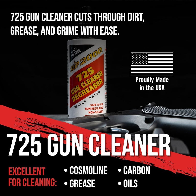 Slip2000 SLIP 2000 725 Gun Cleaner and Degreaser, Removes Deposits of Carbon, Grease, Grime, All Purpose Gun Cleaner, Trigger Spray Bottle, 16 fl oz - Image 1