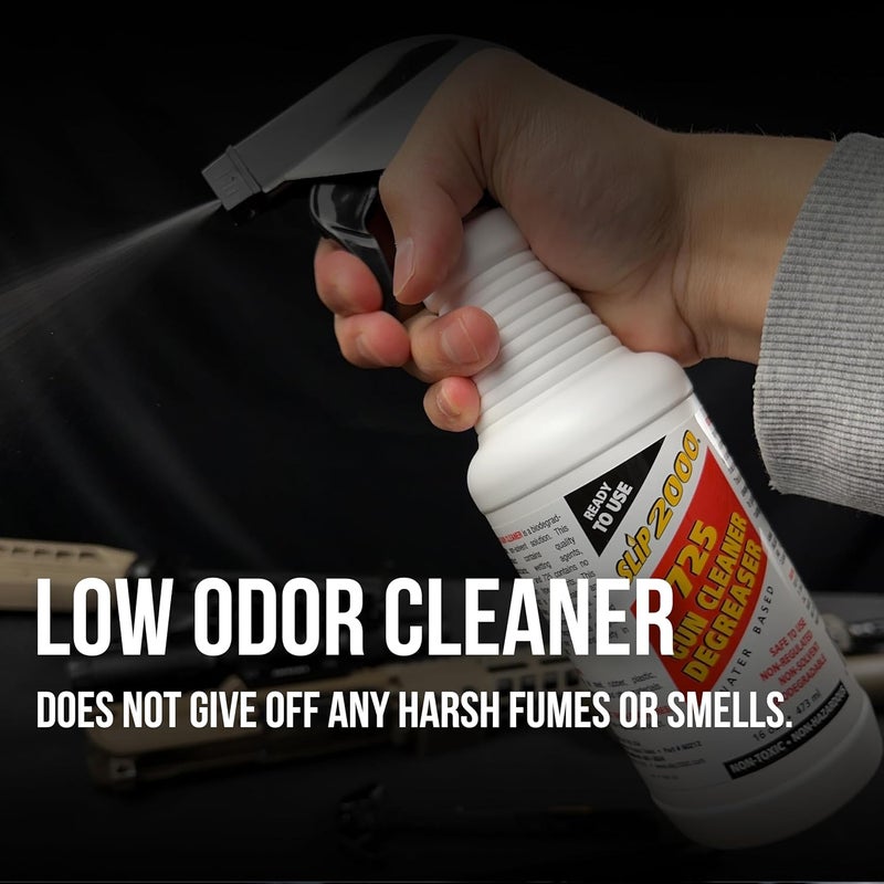 Slip2000 SLIP 2000 725 Gun Cleaner and Degreaser, Removes Deposits of Carbon, Grease, Grime, All Purpose Gun Cleaner, Trigger Spray Bottle, 16 fl oz - Image 4