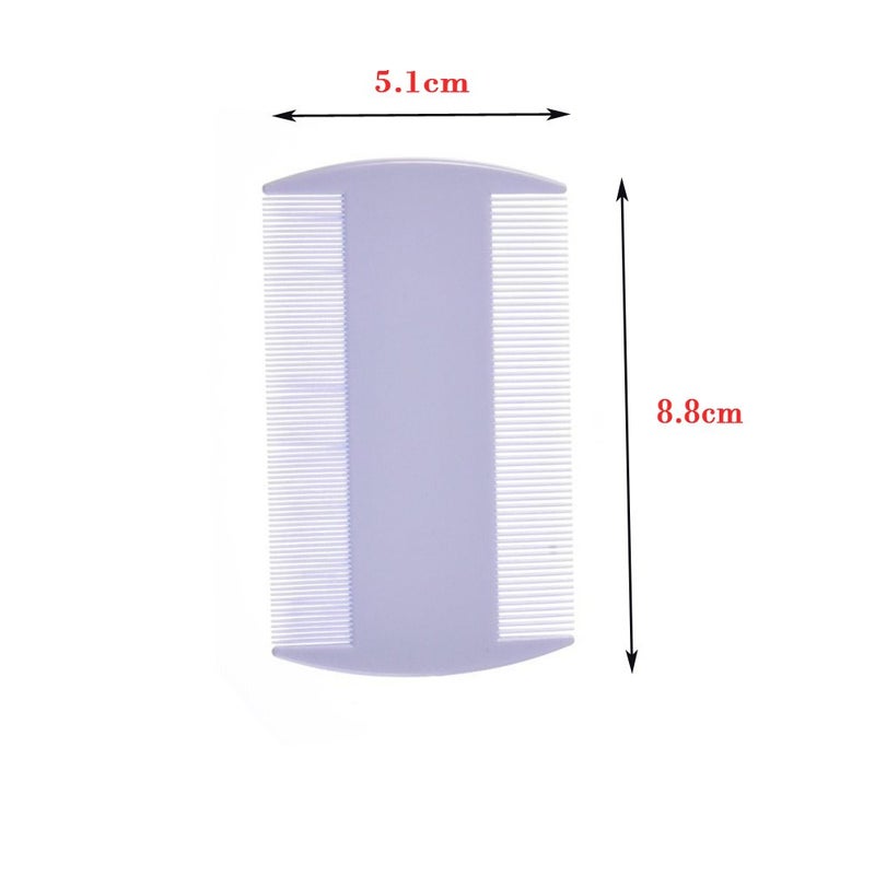 BinaryABC Plastic Flea Lice Combs, Double Sided Comb,Fine Tooth Head Lice Flea Hair Combs for Styling Tools 12pcs - Image 3
