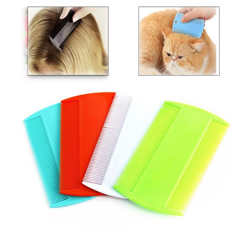 BinaryABC Plastic Flea Lice Combs, Double Sided Comb,Fine Tooth Head Lice Flea Hair Combs for Styling Tools 12pcs - Image 2