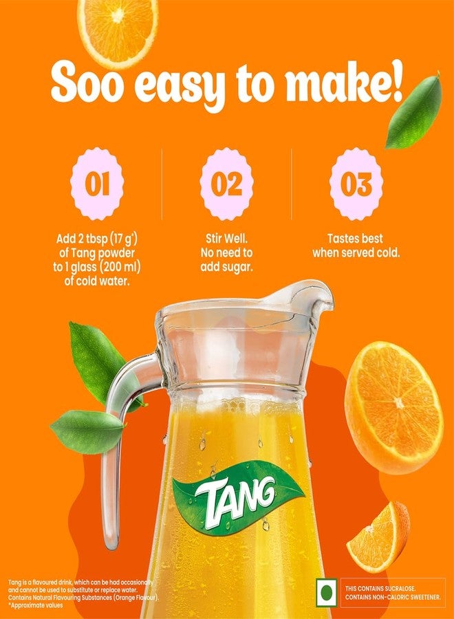 Tang Orange Instant Drink Mix, 500g Pouch (Pack of 2) - Image 3