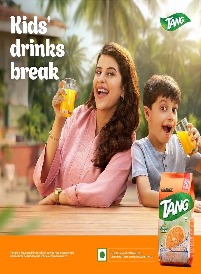 Tang Orange Instant Drink Mix, 500g Pouch (Pack of 2) - Image 2