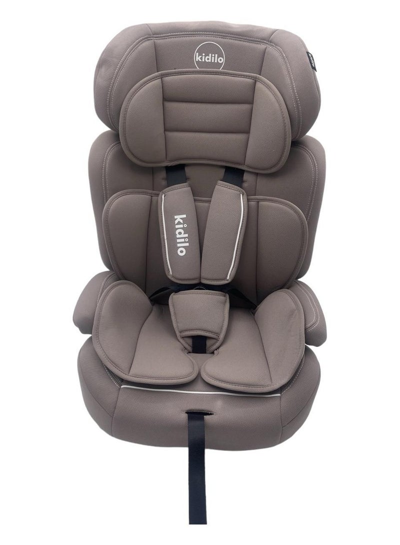 كيديليو مقعد وكرسي سيارة محمول للأطفال مبطن بمادة ناعمة بحزام بثلاث نقاط تثبيت بتصميم مريح مع حامل وقابل للغسل - Image 1