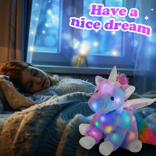 CozyWorld 165 Light up Unicorn Stuffed Animal Rainbow Unicorn Soft Plush Toys Birthday Christmas Childrens Day Gifts for Toddlers Boys Girls Kids - Image 5